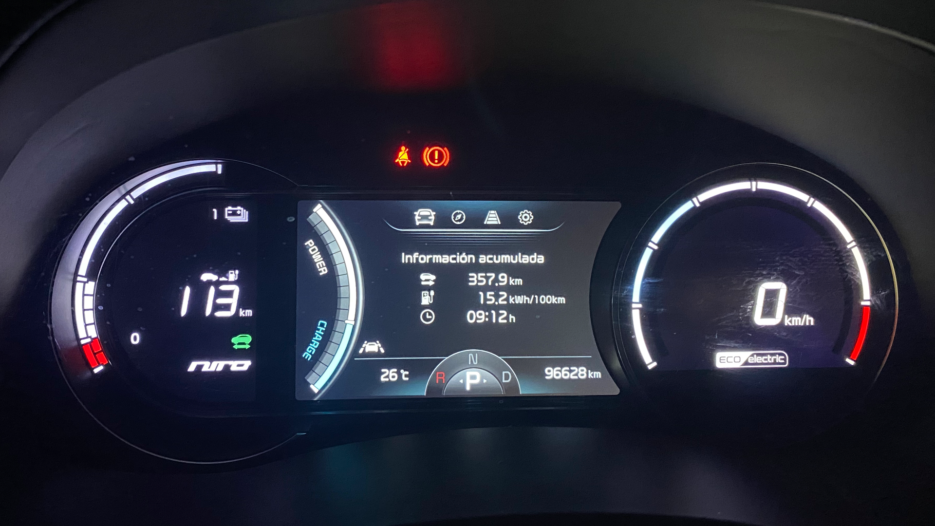 instrumentación Kia e-Niro
